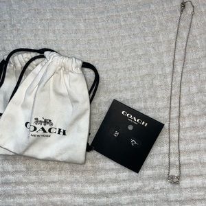 Coach earrings and necklace